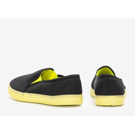Baskets noires Kulma le noir vert 2