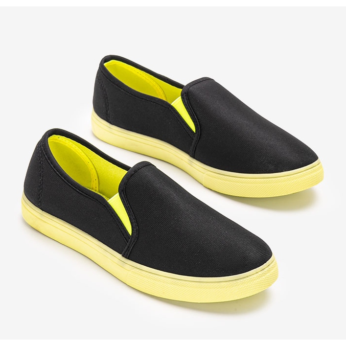 Baskets noires Kulma le noir vert 1