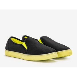Baskets noires Kulma le noir vert 3