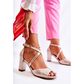 Sergio Leone Sandales Golden Ladyss sur une barre d'or 1