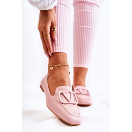 PS1 Mocassins Brogues Avec Ornement Hermosa Rose 1