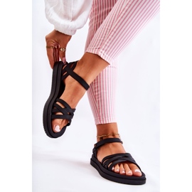 Sandales pour femmes parfumées avec velcro ZAXY JJ285068 Noir 2