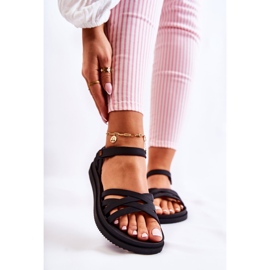 Sandales pour femmes parfumées avec velcro ZAXY JJ285068 Noir 1