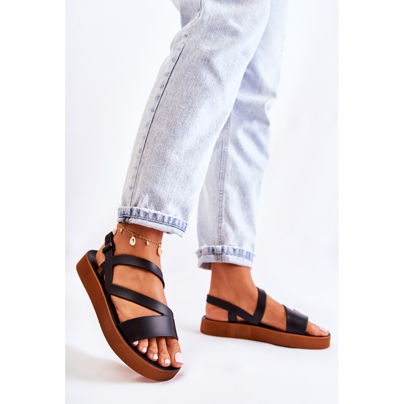 Sandales en caoutchouc pour femmes ZAXY JJ285052 Noir le noir 1