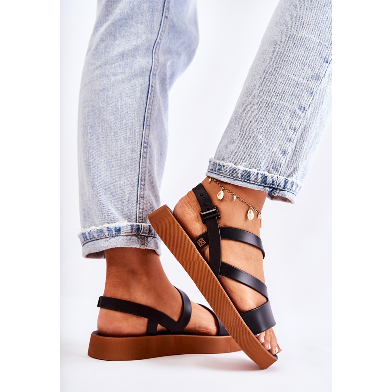 Sandales en caoutchouc pour femmes ZAXY JJ285052 Noir le noir 2