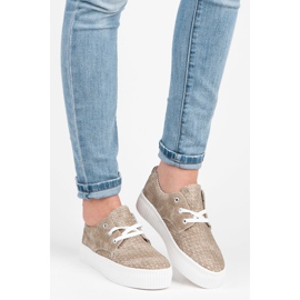 Kylie Baskets ajourées sur la plateforme brun 1