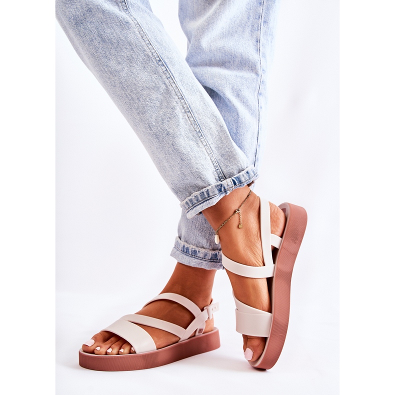 Sandales en caoutchouc pour femmes ZAXY JJ285053 Blanc blanche 2