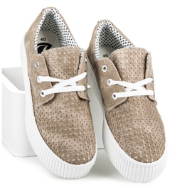 Kylie Baskets ajourées sur la plateforme brun 2