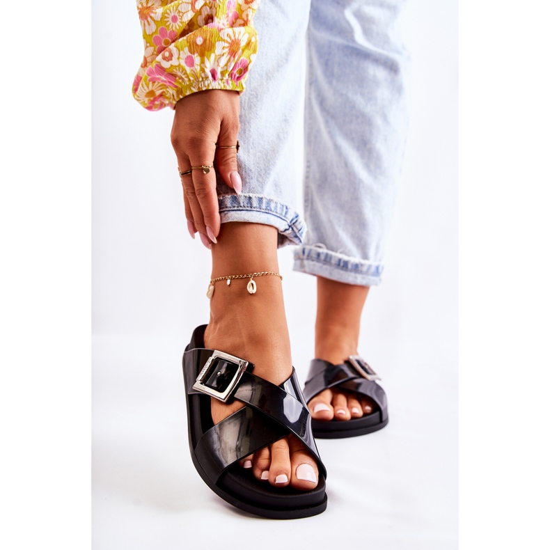 Chaussons en caoutchouc pour femmes ZAXY JJ285058 Noir 1