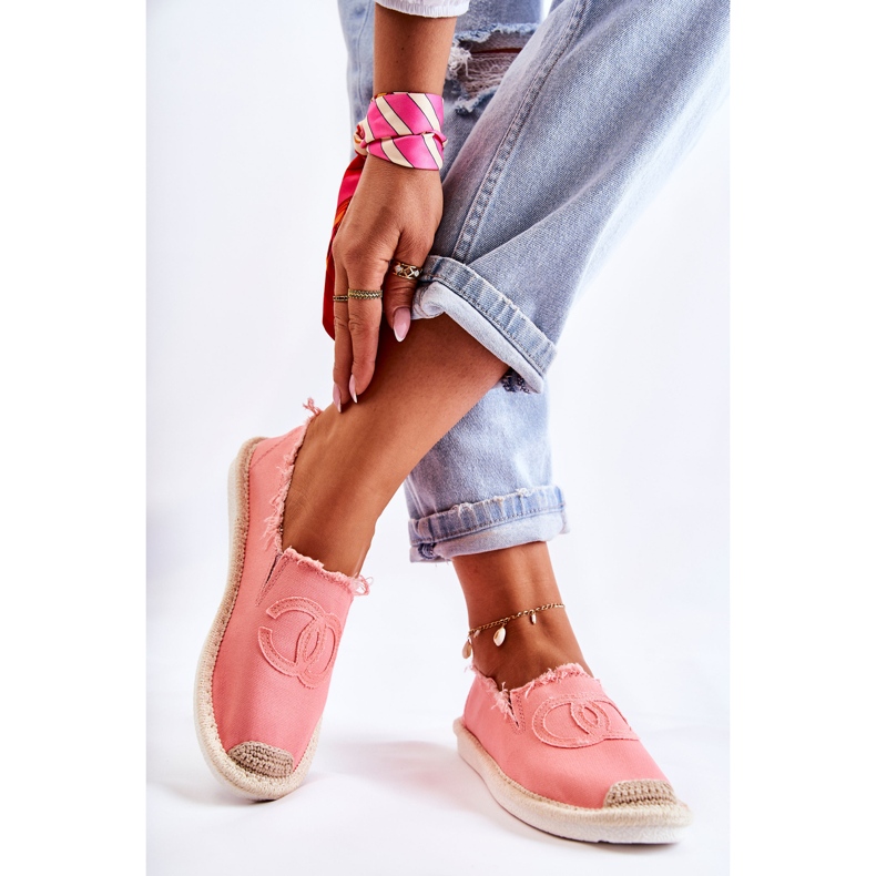 PS1 Espadrilles classiques pour femmes Coral Flaure rose 2