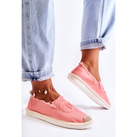 PS1 Espadrilles classiques pour femmes Coral Flaure rose 4