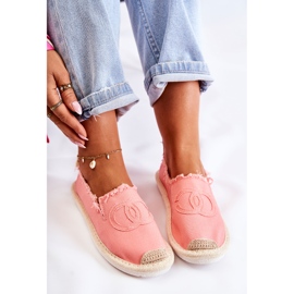 PS1 Espadrilles classiques pour femmes Coral Flaure rose 5