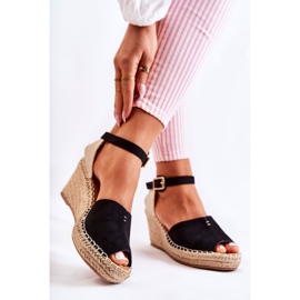 Sandales Femme Confortables Sur Compensées Noir Dellia le noir 3
