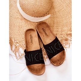 PE1 Chaussons Classiques En Daim Avec Vayana Noir Perlé le noir 5