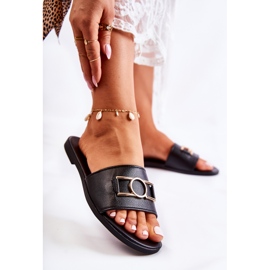 PE1 Chaussons Classiques Femme Avec Décoration Sherri Noire le noir 1