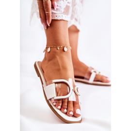 FS1 Pantoufles blanches à la mode pour femmes Marsala 3