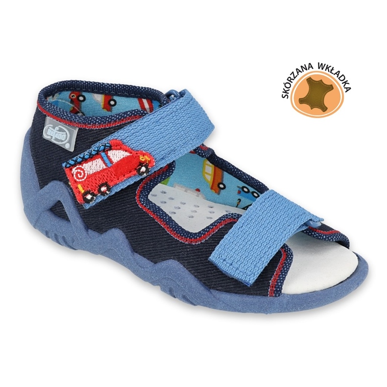 Chaussures enfant Befado jaune 350P014 rouge bleu marin bleu 1