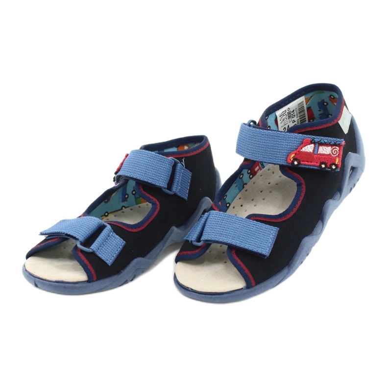 Chaussures enfant Befado jaune 350P014 rouge bleu marin bleu 3