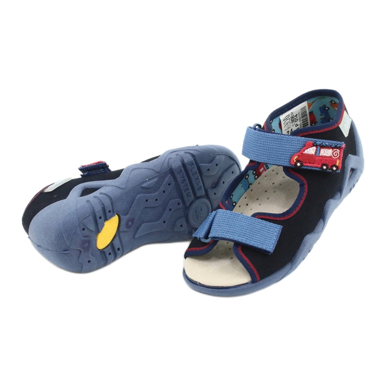 Chaussures enfant Befado jaune 350P014 rouge bleu marin bleu 4