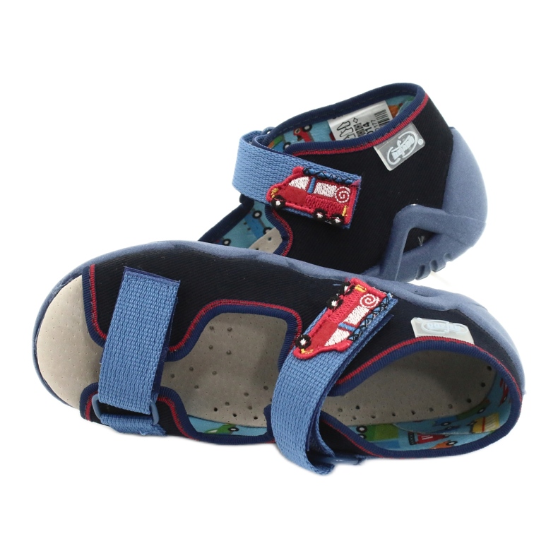 Chaussures enfant Befado jaune 350P014 rouge bleu marin bleu 5