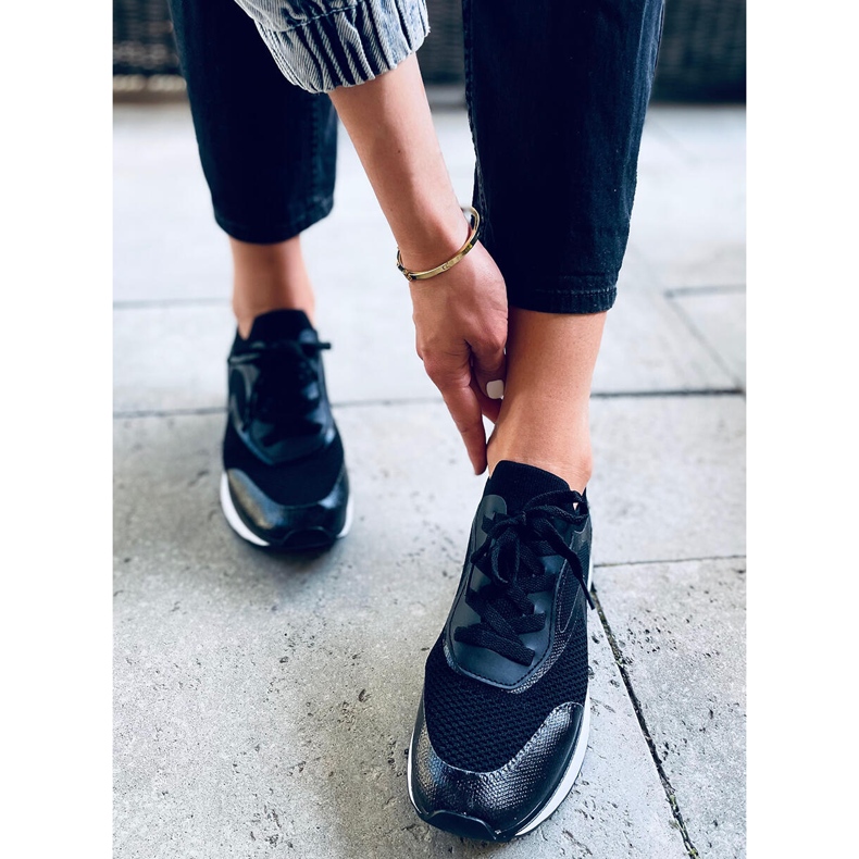 Baskets chaussettes noires Remy le noir 1