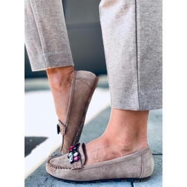 Mocassins avec pierres Megara Kaki beige 1 Mocassins avec pierres Megara Kaki beige 1