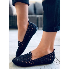 Kida Ballerines ajourées noires le noir 1