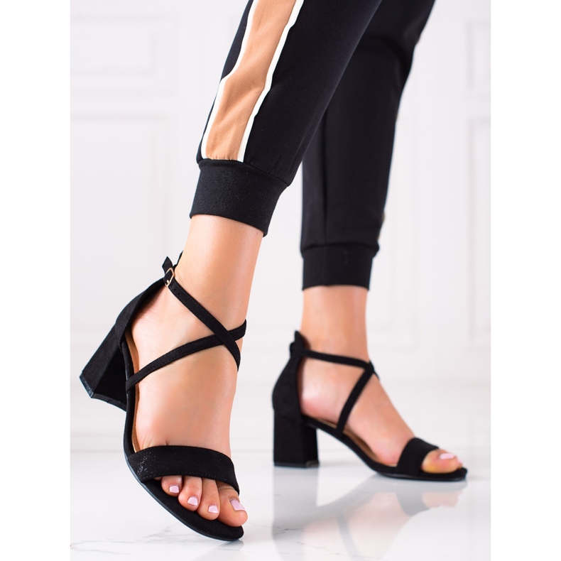 Seastar Sandales noires à talons 1