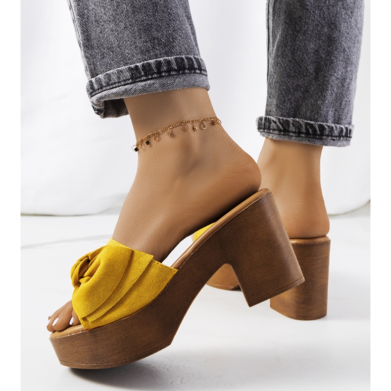 Escarpins Sarthe jaune 1