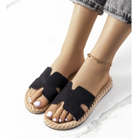Chaussons Nadja femme noirs le noir 1