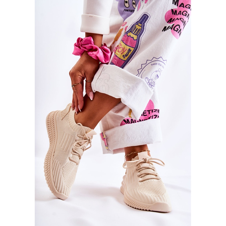 PS1 Chaussures de sport femme Baskets Beige clair Storia 2