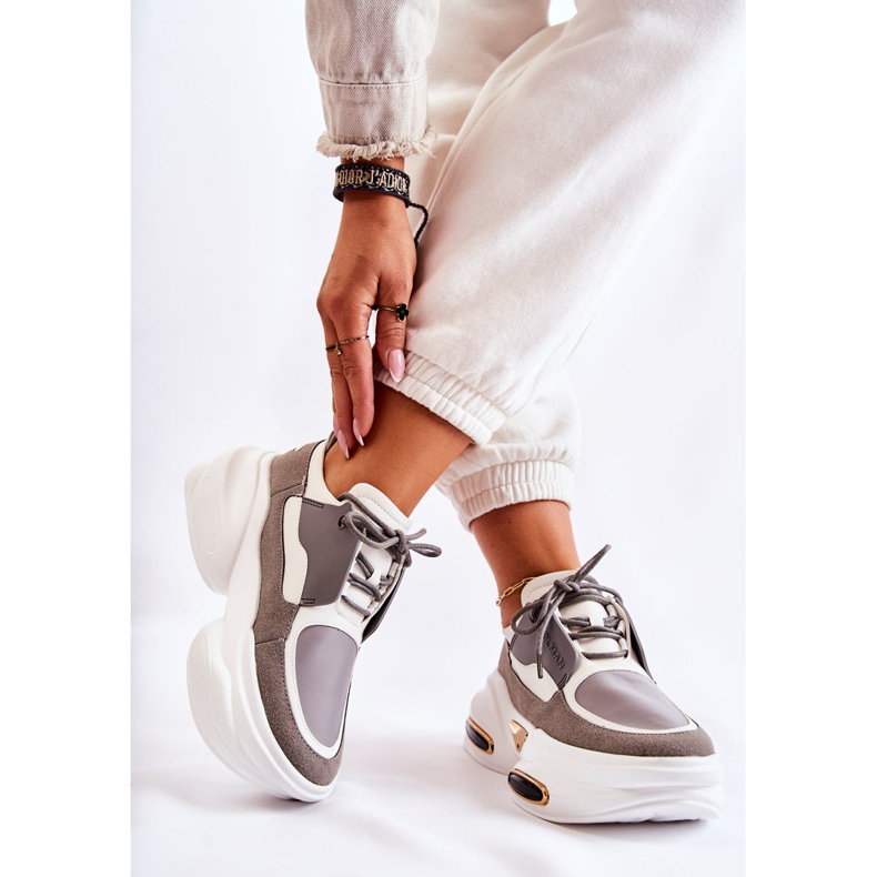 PS1 Baskets Sport Femme Blanc-Gris New Horizon blanche 2 PS1 Baskets Sport Femme Blanc-Gris New Horizon blanche 2