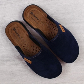 Chaussons d'intérieur Inblu M ARC6A bleu marine 2 Chaussons d'intérieur Inblu M ARC6A bleu marine 2