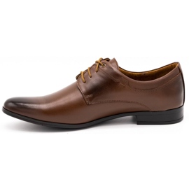 Olivier Chaussures habillées en cuir pour hommes 263LU marron brun 1