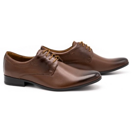 Olivier Chaussures habillées en cuir pour hommes 263LU marron brun 2