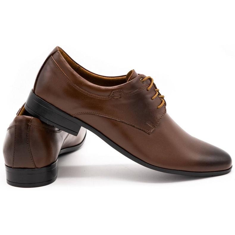 Olivier Chaussures habillées en cuir pour hommes 263LU marron brun 3
