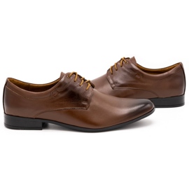 Olivier Chaussures habillées en cuir pour hommes 263LU marron brun 4