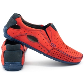 Mario Pala Chaussures homme mocassins 901 été rouge 3