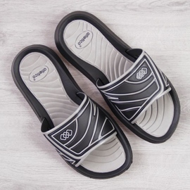 Atletico M ATC207A chaussons de piscine noir le noir gris 1