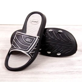 Atletico M ATC207A chaussons de piscine noir gris 2