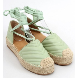 Espadrilles nouées à la cheville Freesia Green vert 4