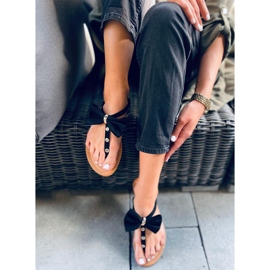 Tongs avec nœud Twist Noir le noir 2