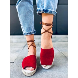 Andrina Espadrilles rouges pour femme 1 Andrina Espadrilles rouges pour femme 1