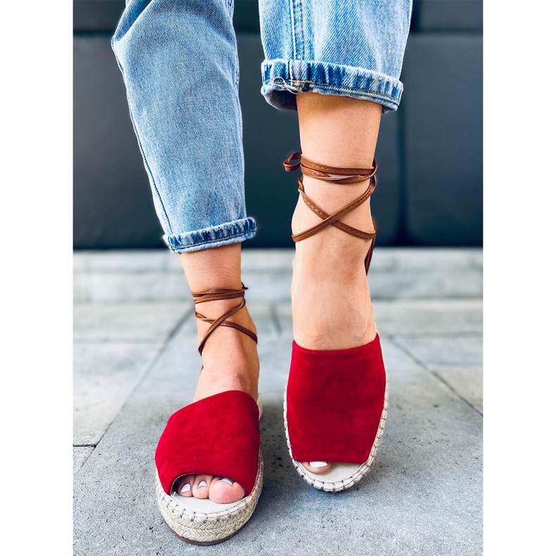 Andrina Espadrilles rouges pour femme 1 Andrina Espadrilles rouges pour femme 1