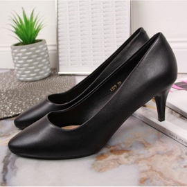 Escarpins hauts talons noirs W Sergio Leone le noir 2