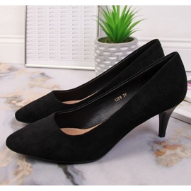 Escarpins stilettos daim noir W Sergio Leone le noir 2