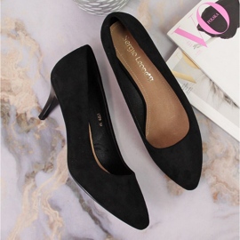 Escarpins stilettos daim noir W Sergio Leone le noir 3