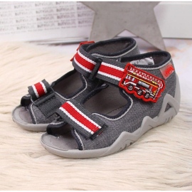 Chaussons gris Velcro gris pour la maternelle Jr. Befado 2