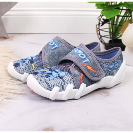 Chaussons gris Velcro gris pour la maternelle Jr. Befado 2