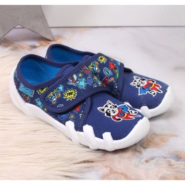 Chaussons velcro Jr. Befado pour la maternelle bleu marine 2